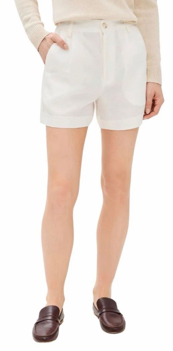Wyeth Merritt Linen Viscose Short in Chalk NWT Size 2